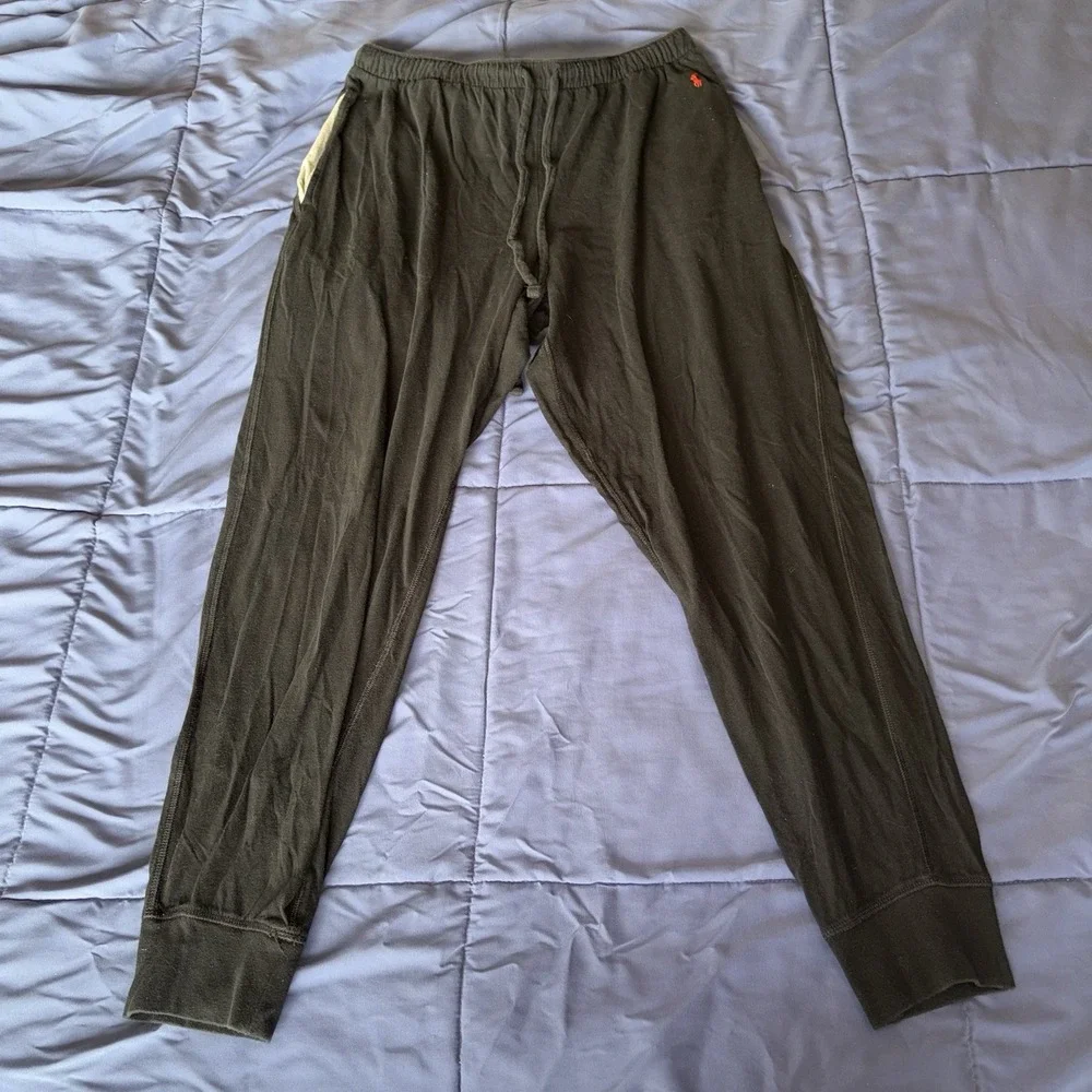 Polo Ralph Lauren Pajama Pants Mens Large Black Sleepwear Drawstring Pockets